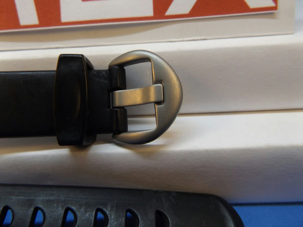 Timex watchband T17601 iControl Indiglo Black Resin .Watchband