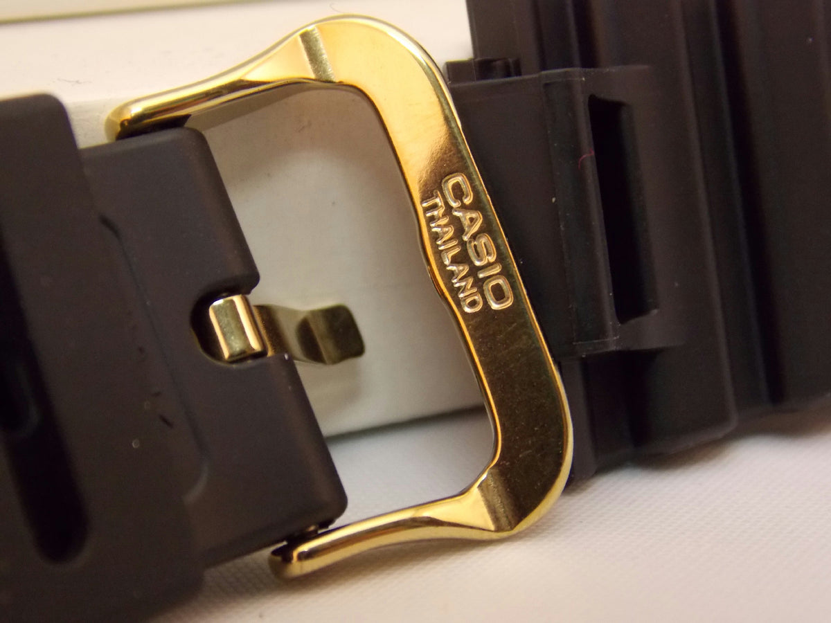 Casio watchband DW-5600 EG-9, DW-5600 P-1 W/Gold Tn Bkl.G-Shock Watchband