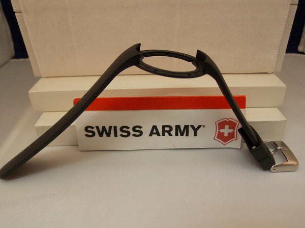 Swiss Army Watchband 24075 Black Rubber Strap. Seaplane Chronograph model 24075