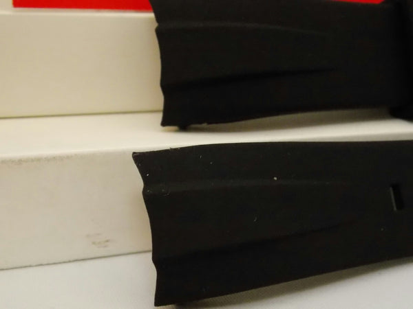 Pulsar Watch Band PS9277 Curved End Black Resin Strap. Watchband.