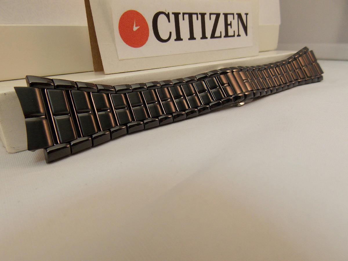 Citizen watchband E111-S049377 Black ION Steel Bracelet.Back Plate E111-S049377