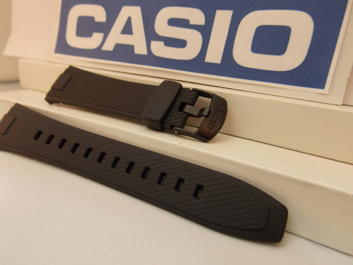 Casio watchband AQ-164 Black Resin for Illuminator Digital/Analog Watch