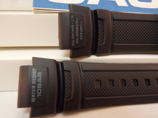 Casio Watch Band SGW-1000 -1A Triple Sensor Black Resin Strap. Watchband
