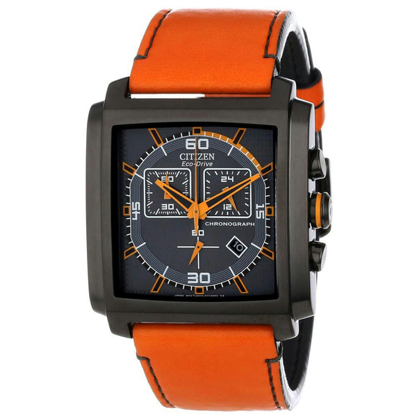 Citizen Watchband AT2217-01H Orange 26mm Genuine Leather.Back # H5601-S086264