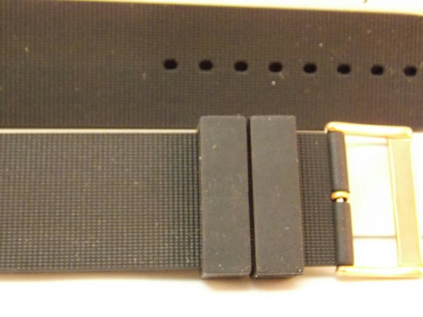 Divers Sport Watchband /  24mm Silicone Rubber 4mm Thick. W/ Spring Bars
