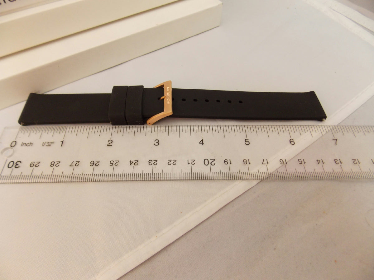 Divers Sport Watchband / 22mm Silicone Rubber 4mm Thick. W/ Spring Bars