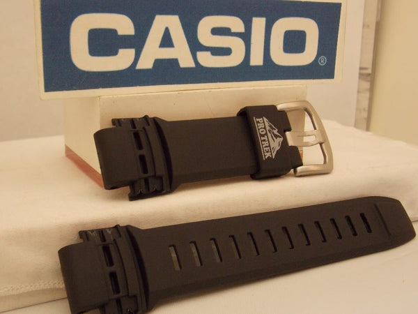Casio watchband PRW-5000 ProTrek Triple Sensor Watchband/ Black Resin