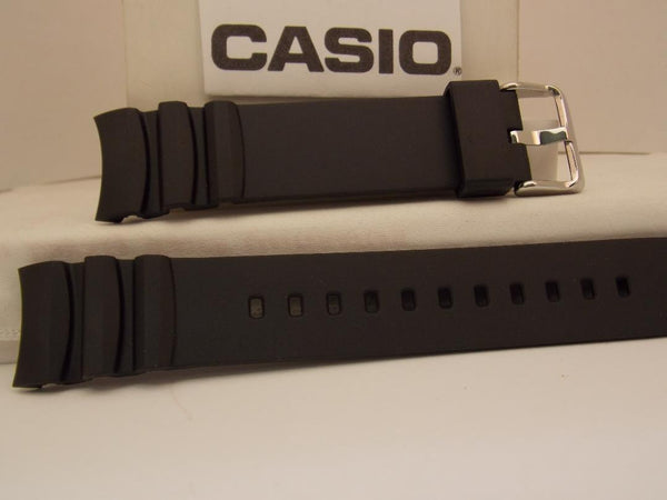 Casio Watch Band MTD-1080 Black Resin Watchband. Strap