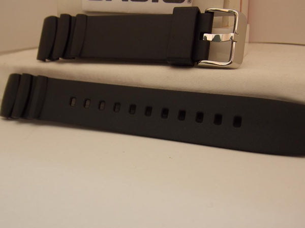 Casio Watch Band MTD-1080 Black Resin Watchband. Strap