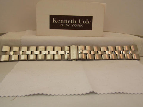 Kenneth Cole watchband KC3315 Bracelet Original All Steel w/Push Button Buckle
