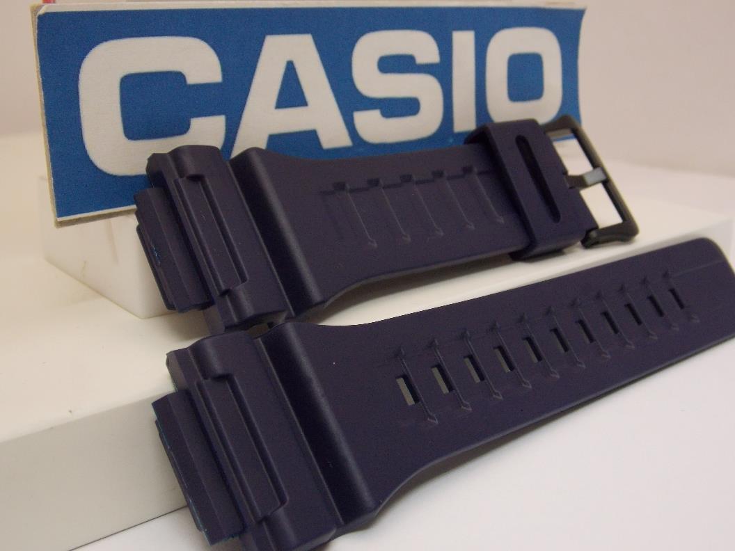 Casio Watchband AQ-S810 -2 & W-735 BLUE Resin Strap for Tough Solar Illuminator