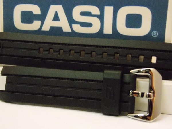 Casio watchband ERA-100 Black Resin /Edifice Tachymeter ERA100. Watchband