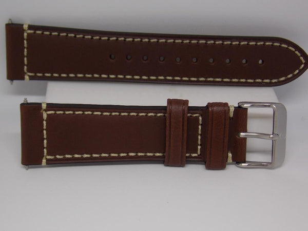 Swiss Army Watchband 004446 Brown Leather 22mm Strap/Watchband. Air Boss Mech.