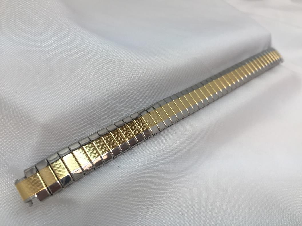 Seiko WatchBand SXGN07 Bracelet Ladies 2 Tone Stretch Band. 6mm