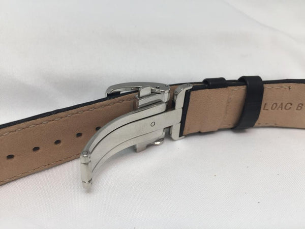 Seiko Original WatchBand Model SNE397 Band# LOAC B 21 Leather Outline Stitched