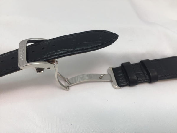 Seiko Original WatchBand Model SNE397 Band# LOAC B 21 Leather Outline Stitched