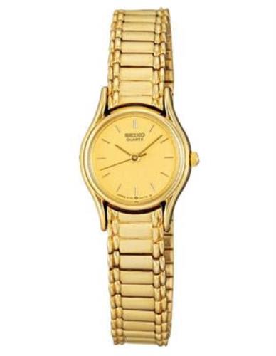 Seiko WatchBand SSG238,S318V.Ladies 10mm Stretch Gold Tone 1N01-0E19, 2Y01-0A19