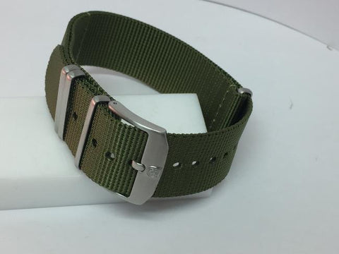 Luminox Watchband Military Green Loop Thru.Steel Hardware.Fits 23mm/Wider Watch