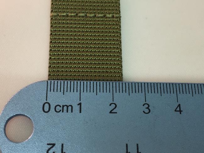 Luminox Watchband Military Green Loop Thru.Steel Hardware.Fits 23mm/Wider Watch