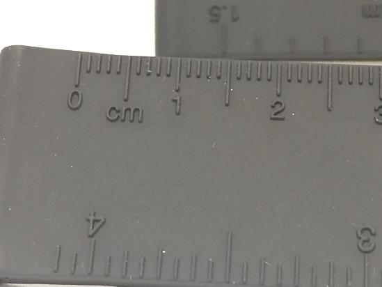 Luminox Watchband FP8830.Original 24mm Blk Rubber .Ruler Embossed on Band.