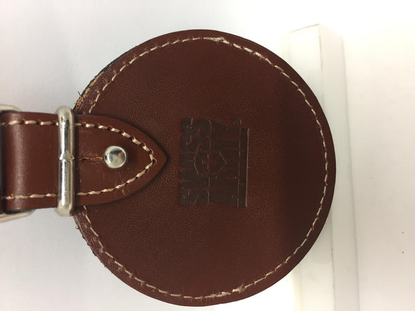 Swiss Army Pocket Watch FOB. Belt Attaching All Leather Pocket Watch Case w/Logo