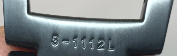 Casio Watchband/Bracelet G-501,G-800,GW-810,S-112L.Blk PVD Steel.Push But Deploy