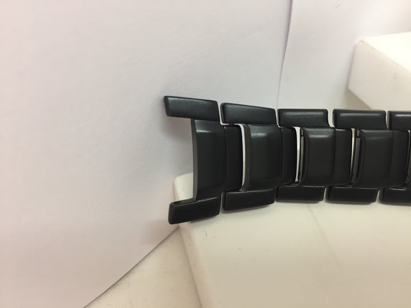 Casio Watchband/Bracelet G-501,G-800,GW-810,S-112L.Blk PVD Steel.Push But Deploy