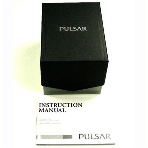 Pulsar Watch PXHA07 Mens w/Lumibrite Hands, Push Button Clasp,Easy Read w/Date