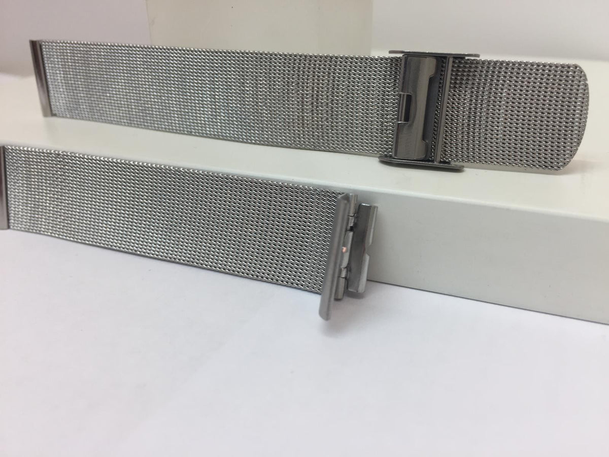 Pulsar WatchBand/Bracelet 18mm All Steel Mesh Clip On. Fits Most Any 18mm Watch.