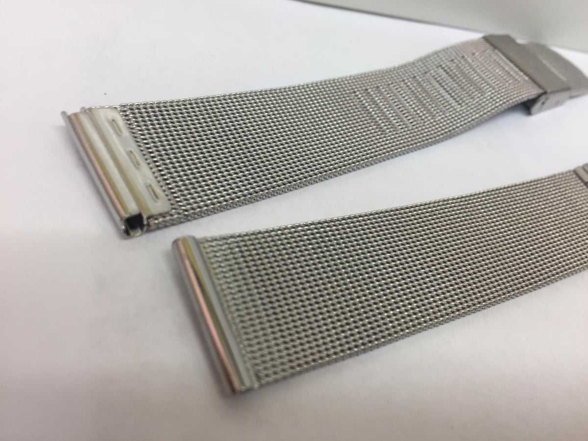 Pulsar WatchBand/Bracelet 18mm All Steel Mesh Clip On. Fits Most Any 18mm Watch.