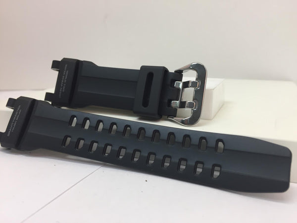 Casio Watchband GRB-100 1A3. Gravity Master Black Resin . Gray Backside