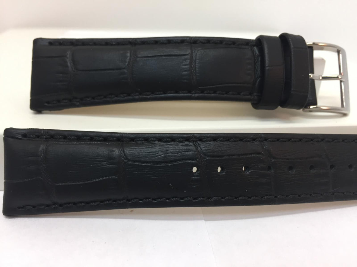 Seiko Watchband SNE491. LOGP H 21. Original 21mm Black Leather