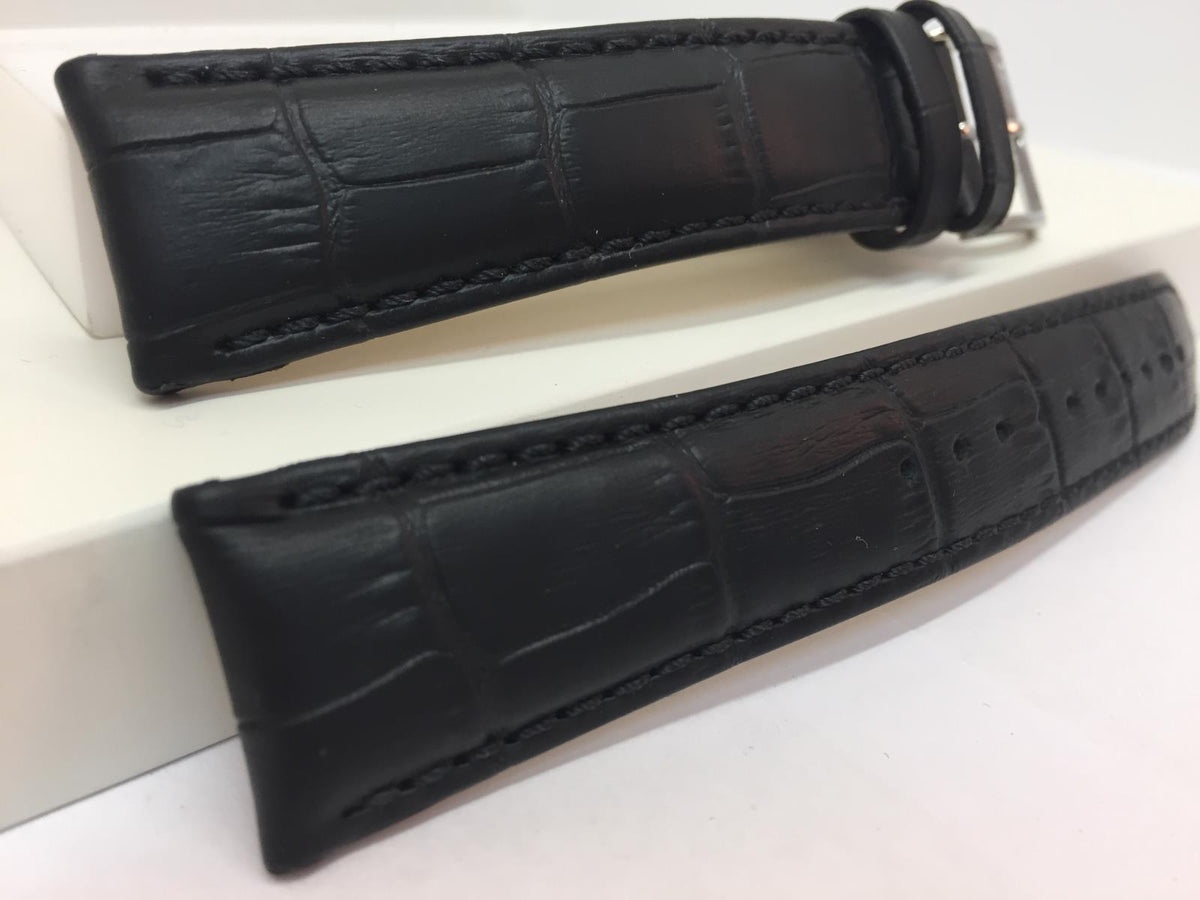 Seiko Watchband SNE491. LOGP H 21. Original 21mm Black Leather Strap. Original