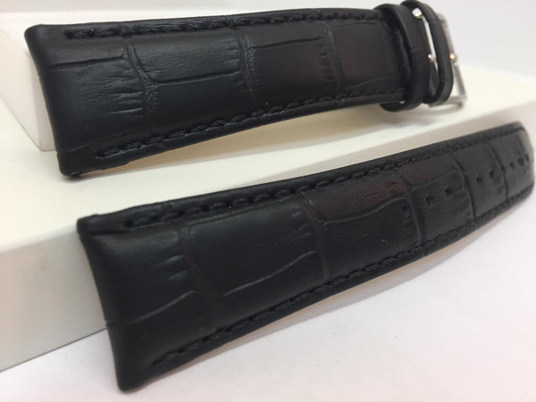 Seiko Watchband SNE491. LOGP H 21. Original 21mm Black Leather . Original