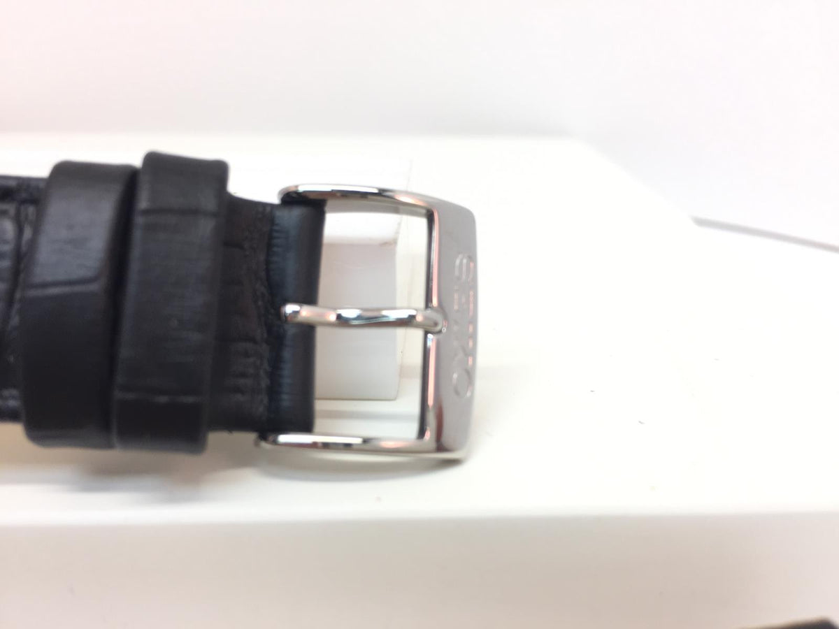 Seiko Watchband SNE491. LOGP H 21. Original 21mm Black Leather Strap. Original