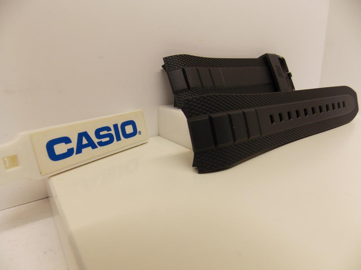 Casio Watchband EFR-545 Black Resin Solar Powered Edifice Strap. W/pins