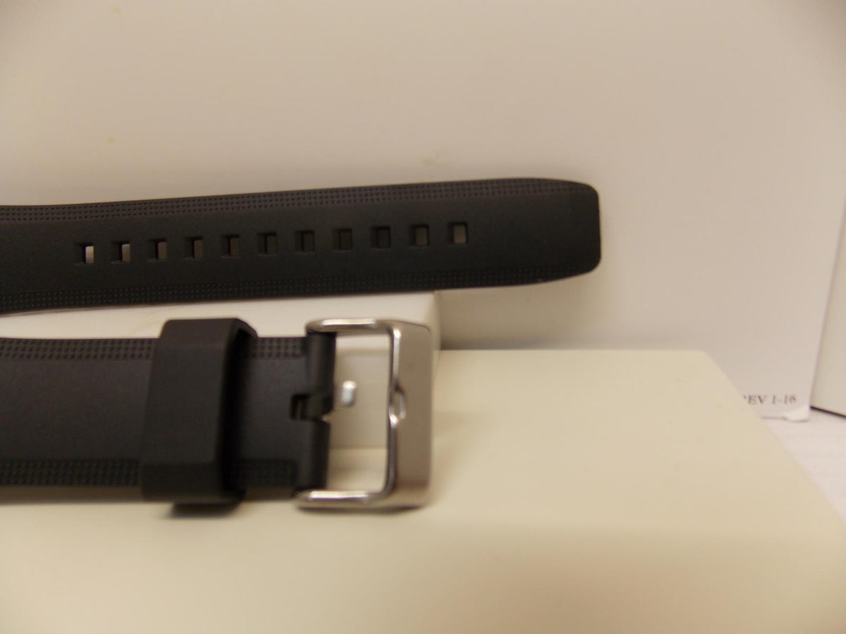 Casio Watchband AMW-710 Black Resin Strap For Marine Gear. Watchband W/pins
