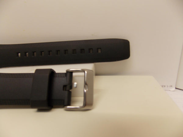 Casio Watchband AMW-710 Black Resin  For Marine Gear. Watchband W/pins