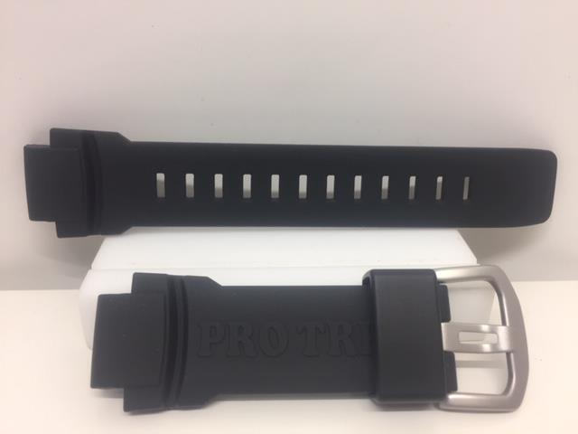 Casio Watchband PRW-3510. Black Silicone Strap for Protrek PRW3510