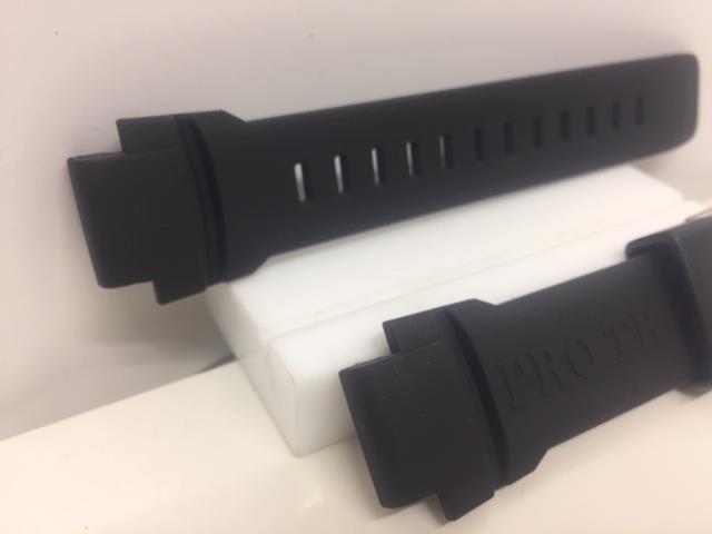 Casio Watchband PRW-3510. Black Silicone Strap for Protrek PRW3510