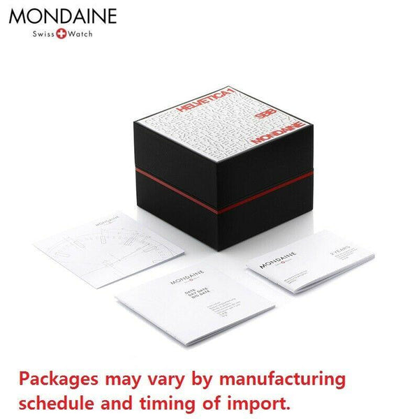 Mondaine Watch MSX.4211B.LB Featuring New Backlit Glowing Hands.Swiss. 42mm Case