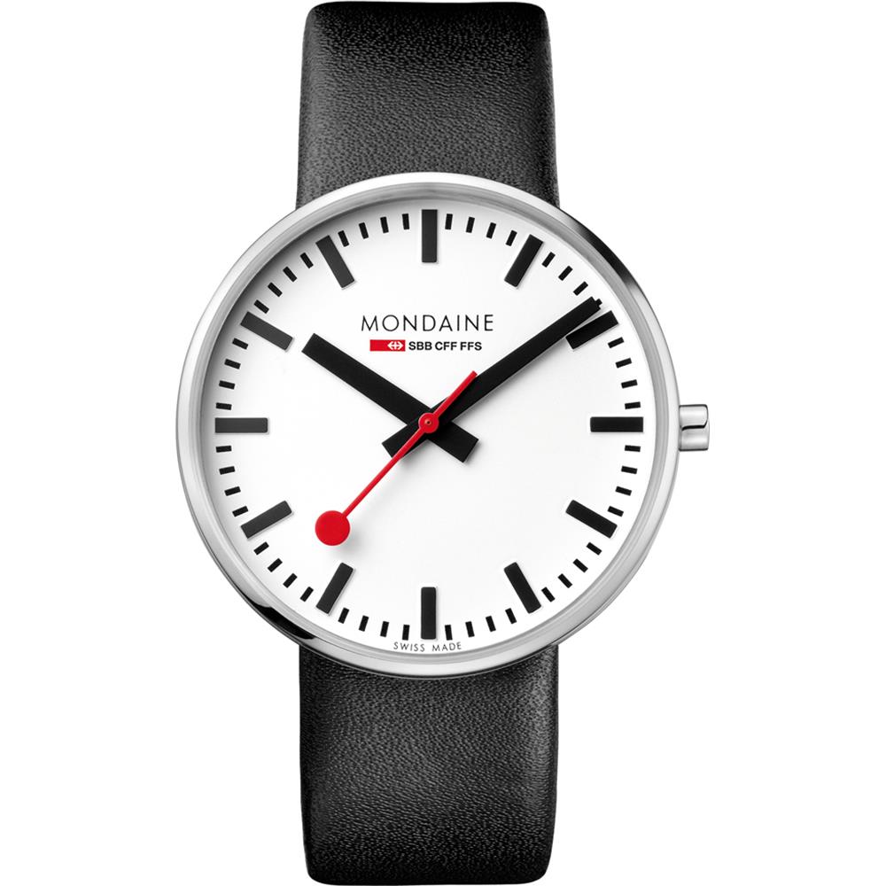 Mondaine Watch MSX.4211B.LB Featuring New Backlit Glowing Hands.Swiss. 42mm Case
