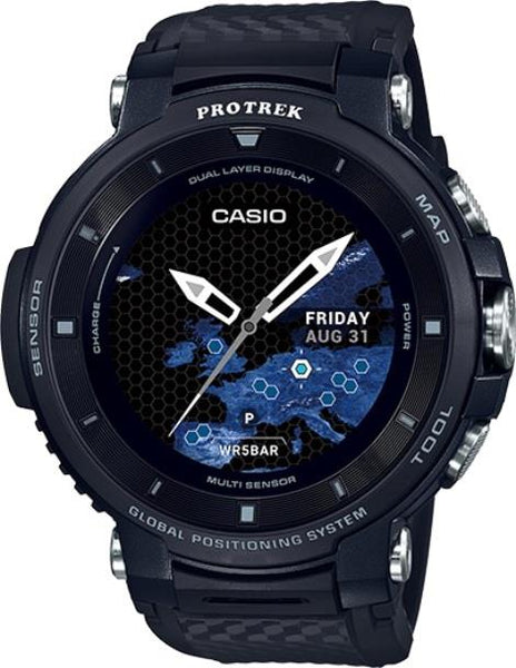 Casio Watchband WSD-F30 Original Black Strap w/Pins for Protrek GPS