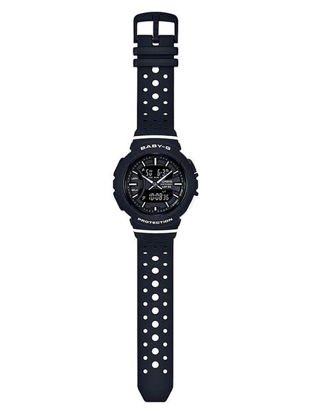 Casio Watchband BGA-240 Original Black Rubber Strap.