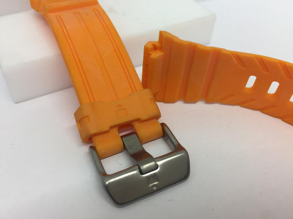 Timex Watchband.Orange Ironman/Shock Strap #5K585 18mm at Lugs 25mm at Shoulder