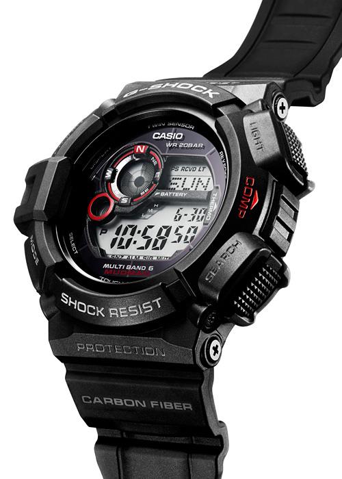 Casio Watchparts G-9300/GW-9300 Bezel/Shell/Cover Black, w/Red/White Printing