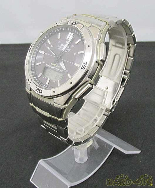 Casio Watchband WVA-470 D Bracelet W/Attaching Pins/End Piece.All Steel Band