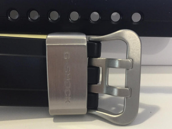 Casio Watchband GWN-1000 B Original Gulf Master Strap Black. Steel Keeper/Buckle