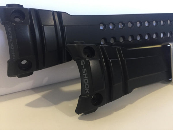 Casio Watchband GWN-1000 B Original Gulf Master Strap Black. Steel Keeper/Buckle