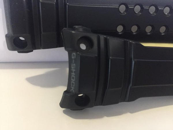 Casio Watchband GWN-1000 B Original Gulf Master Strap Black. Steel Keeper/Buckle